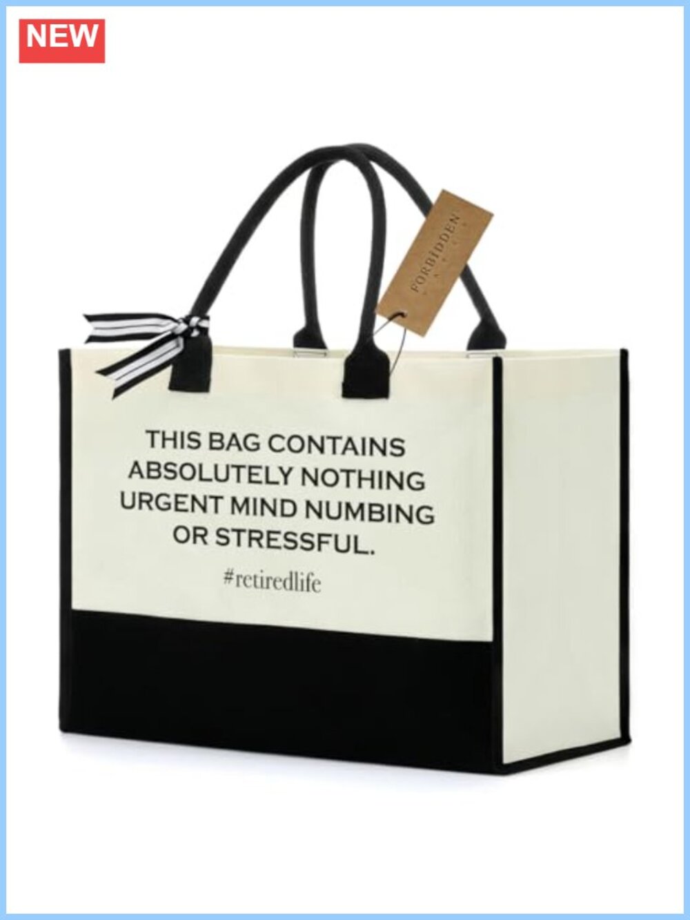 Canvas Tote Bag for Women - Beach, Travel, Shopping, Gift